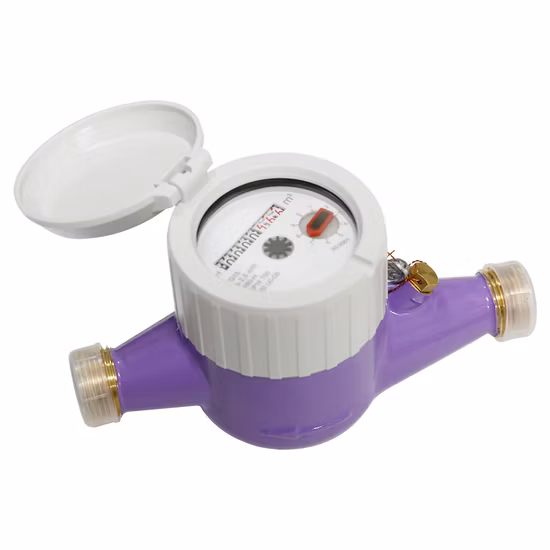 IP68 R160 360° drehbarer Multi-Jet-Trockenwasserzähler aus Messing